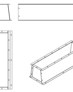 Branch piece mill BD20 M152 galv. M&M